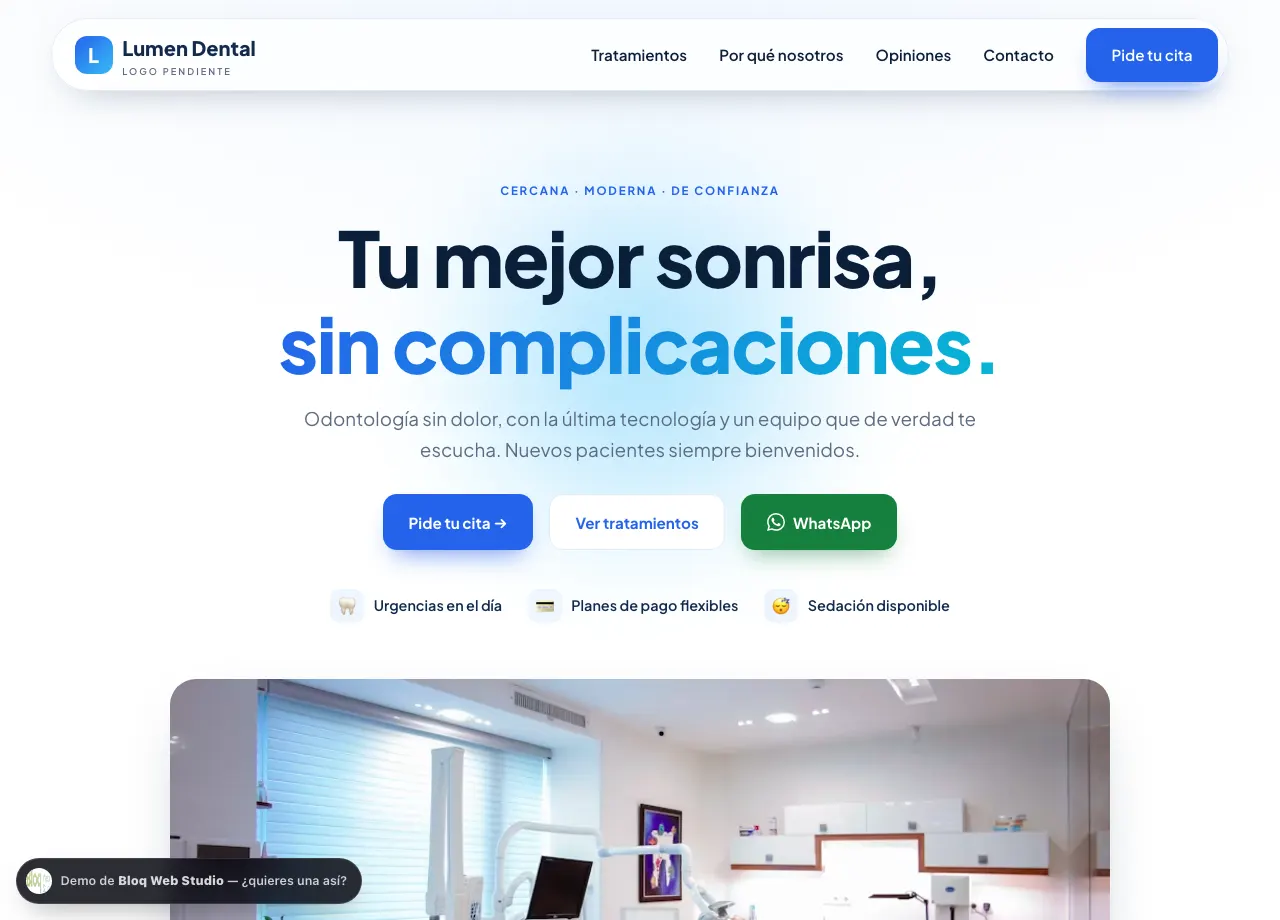 Vista previa: clínica dental