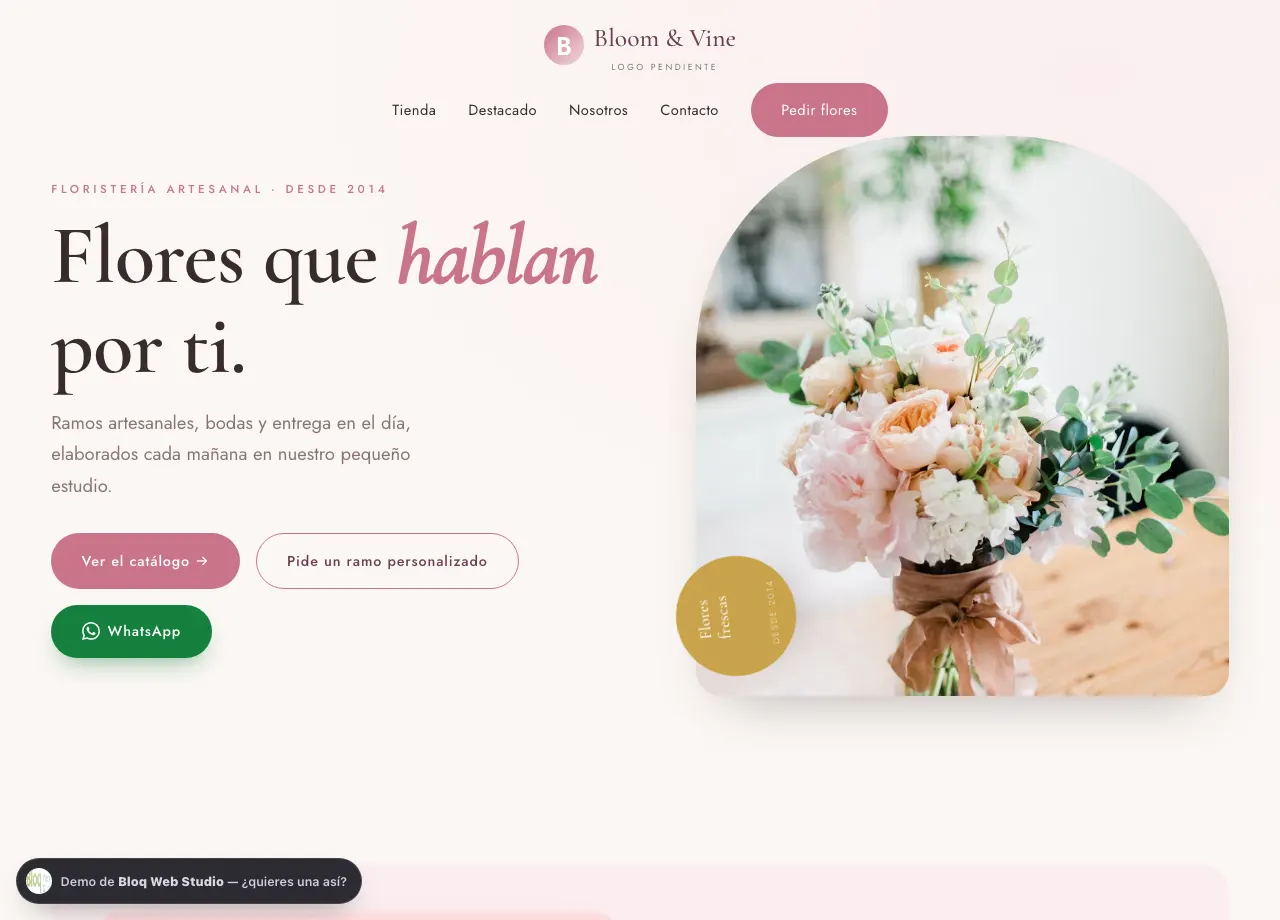 Vista previa: floristería