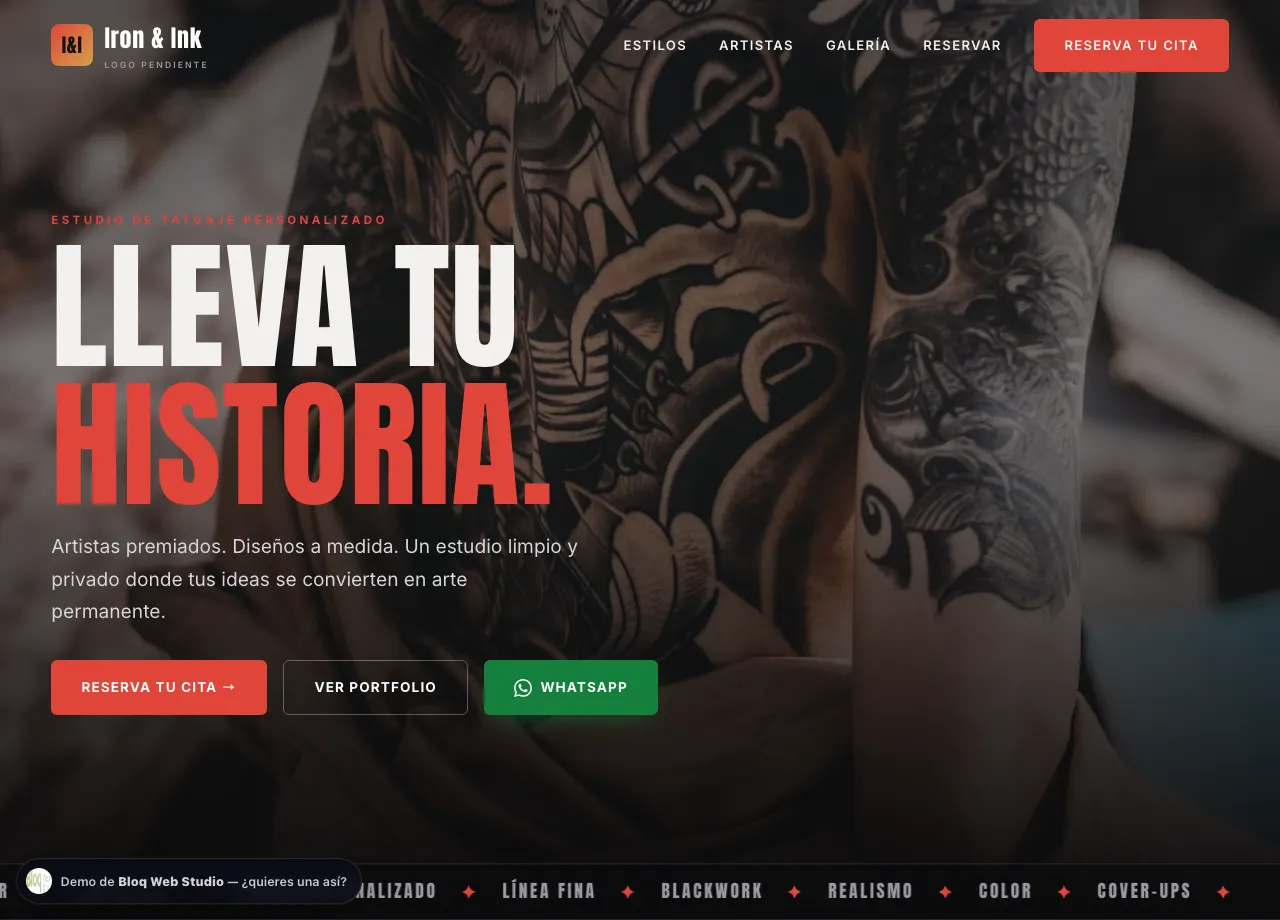 Vista previa: estudio de tatuajes